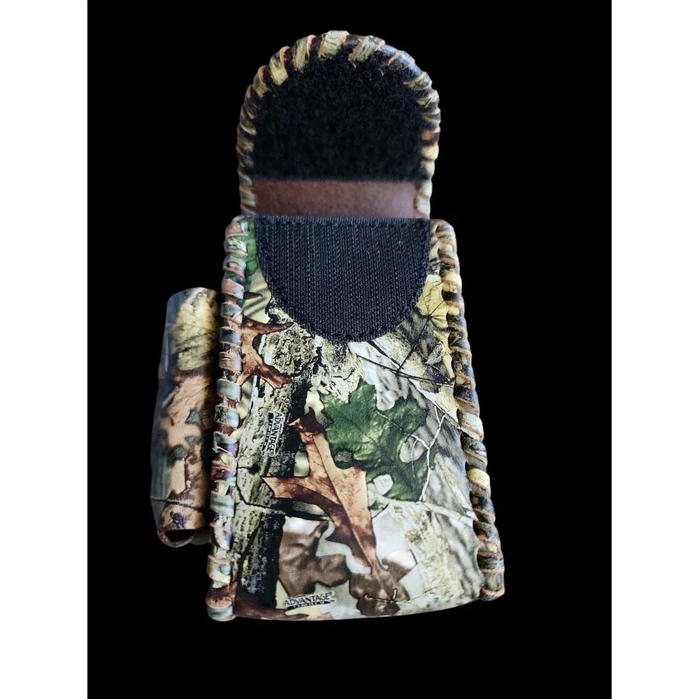 Rugged Camo Cigarette Leather Case Lighter Pouch Clip Top Regular 100's Holder - Picture 2 of 9